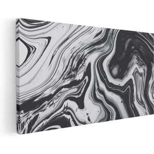 Artaza Canvas Schilderij Marmer Look - 60x30 cm - Wanddecoratie Abstract - Muurdecoratie Woonkamer - Kamer Accessoires