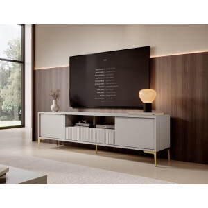 Meubella - TV-Meubel Five - Beige - 180 cm