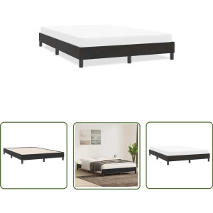 vidaXL Fluweel Bed - Bedframe - Bedframe zonder matras 140x220 cm fluweel zwart - Zwart Bed - Tweepersoons Bed - Boxspring