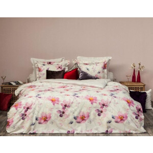 HNL Refined Selena Dekbedovertrek - Litsjumeaux XL - 260x200/220 cm - Offwhite