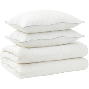 vidaXL - Dekbed - en - Kussen - Set - 3 - st - 200x220 - cm - Winter - 450 - GSM - Wol - Wit