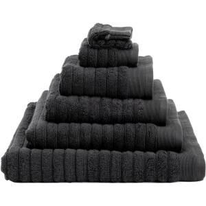 Heckettlane Badhanddoek Prestige - Hotelkwaliteit Handdoek van 100% Katoen - 60x110 cm - Handdoekenset 2 Stuks - Zwart