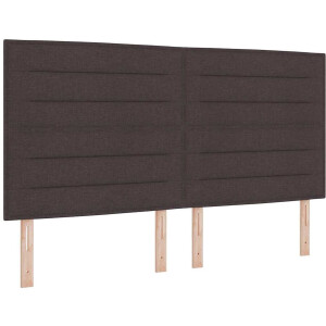 vidaXL - Boxspring - bed - met - matras - Donkerbruin - 180 - x - 200 - cm - Stof
