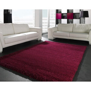 Hoogpolig vloerkleed shaggy Plus 957 5cm hoogte - paars-160 x 230 cm