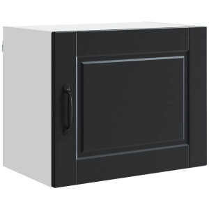 vidaXL - Wandkast - PORTO - Zwart - 50 - x - 31 - x - 40 - cm - Bewerkt - hout