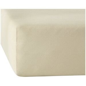 De Witte Lietaer Hoeslaken Elena Sand - 90 x 200/220 x h 30 - Katoen Jersey