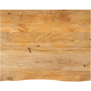 vidaXL - Tafelblad - met - natuurlijke - rand - 100x80x3,8 - cm - massief - mangohout