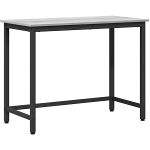 vidaXL - Tafel - Grijs - Sonoma - 80 - x - 50 - x - 76,5 - cm - Engineered - hout - en - staal