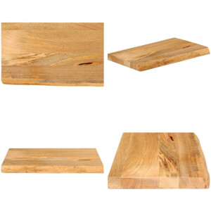 vidaXL Tafelblad met natuurlijke rand 50x20x2,5 cm massief mangohout - Tafelblad - Tafelbladen - Vervangend Tafelblad - Meubelpaneel