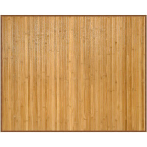 vidaXL - Vloerkleed - rechthoekig - 80x100 - cm - bamboe - naturel