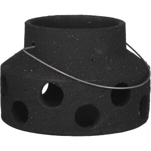 Mica Decorations Pietra Lantaarn - H16 x Ø25 cm - Antraciet