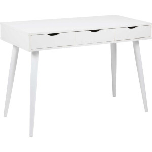 Sidetable/bureau Jupiter 110 Cm 3 Lades - Wit - Actona - Secretaire - Wit - MDF