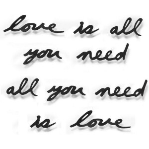 Umbra wanddecoratie tekst Mantra Love