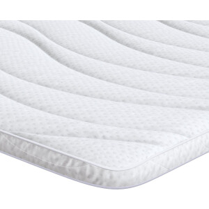 vidaXL - Matras - Topper - Wit - 140 - x - 200 - cm - Knit - Stof