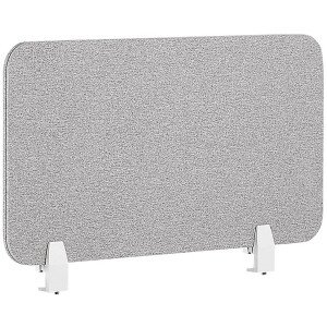 BELIANI WALLY - Bureauscherm - Lichtgrijs - 72 cm - Polyester