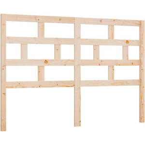 vidaXL - Hoofdbord - 126x4x100 - cm - massief - grenenhout