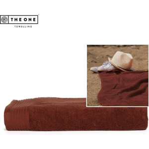 The One Towelling Classic Strandlaken - 100 x 180 cm - Strand handdoek - Hoge vochtopname - 100% Gekamd katoen - Bruin