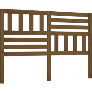 vidaXL - Hoofdbord - 146x4x100 - cm - massief - grenenhout - honingbruin