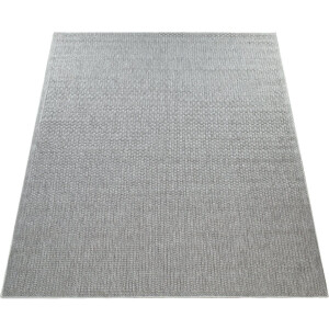 Flycarpets Binnen & Buitenkleed Timiso - Effen Uni - Grijs