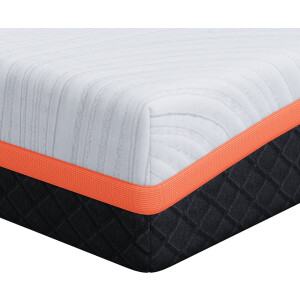 vidaXL - Matras - Wit - en - Grijs - 90 - x - 190 - cm - Jacquard - stof