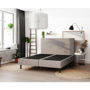 Studio - Boxspring - Pieter met geïntegreerde topper - 180x210 cm - Beige