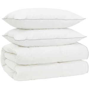 vidaXL - 90% - Ganzendons - Deken - Set - FULDA - 3 - st - 200 - x - 220 - cm - Alle - seizoenen