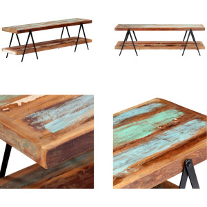 vidaXL Tv-meubel 160x40x50 cm massief gerecycled hout - Tv-kast - Tv-kasten - Tv-meubel - Tv-meubels