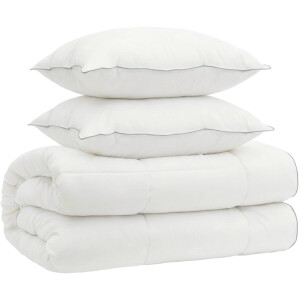 vidaXL - Dekbed - en - Kussen - Set - 3 - st - 200x240 - cm - 4 - seizoenen - 140+220 - GSM