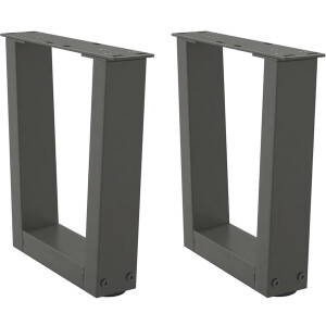 vidaXL - Salontafelpoten - 2 - st - V-vormig - 40x(30-31,3) - cm - staal - antraciet