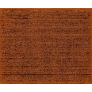 Casilin Badmat Antislip 50x60cm Luca - Waterabsorberende Badkamermat - Wasbaar en Sneldrogend - Voor Douche en Bad - 100% Katoen - Rechthoek - Oranje