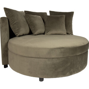 PTMD - Fauteuil Fayen - Groen - 121x121x68cm
