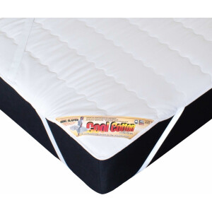 Cool Cotton Matrasbeschermer 70 x 200 cm - Verkoelende Matrastopper - 100% Puur Katoen - Ademend & Wasbaar op 60°