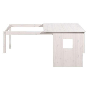 Leen Bakker - Opzetdak Ties - Whitewash - Grenenhout - Wit