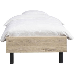 Leen Bakker - Bed Nova Comfort - Eikenkleur - 90x200 Cm - Spaanplaat - Bruin