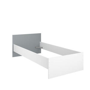 Leen Bakker - Bed Bobby - 90x200 Cm - Spaanplaat - Wit