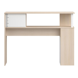 Leen Bakker - Bedombouw Charly - Acaciakleur - 92,7x123,3x28,6 Cm - Spaanplaat - Beige - 28.6x123.3x92.7 Cm