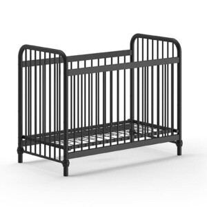 Leen Bakker - Vipack Babybed Bronxx - 60x120cm - Mat - Metaal - Zwart