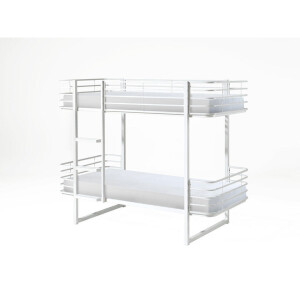 Leen Bakker - Vipack Stapelbed Oscar - 166x104x205 Cm - Metaal - Wit