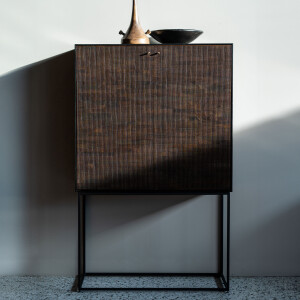 Ethnicraft Opbergkast 'Grooves' Gevernist Teakhout, 162 x 102cm