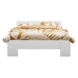 Leen Bakker - Bed Lyon - 160x200 Cm - Spaanplaat - Wit