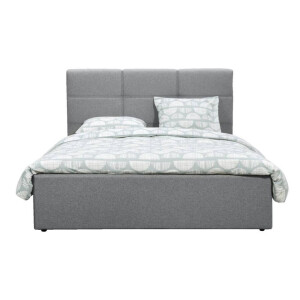 Leen Bakker - Bed Dakota - Licht - 180x200 Cm - Stof - Grijs
