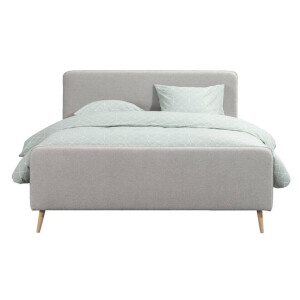 Leen Bakker - Bed Suze - Licht - 180x200 Cm - Teddy - Grijs