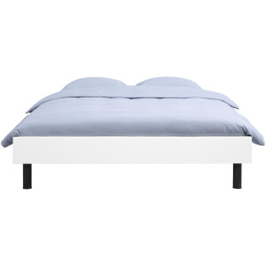 Leen Bakker - Bed Nova - 140x200 Cm - Spaanplaat - Wit