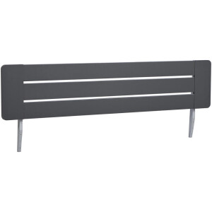 Leen Bakker - Hoofdbord Nova - Grafietkleur - 160 Cm - Spaanplaat - Grijs#Zwart