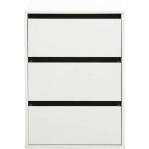 Leen Bakker - Ladeblok Bergamo - 70,2x51x39,9 Cm - Spaanplaat - Wit