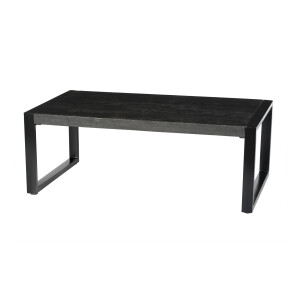 Livingfurn Salontafel 'Norris' Mangohout en staal, 110 x 60cm