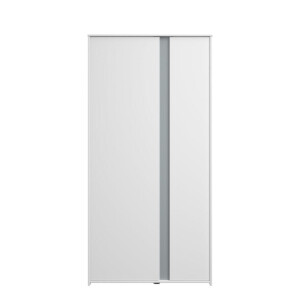 Leen Bakker - Kledingkast Bobby 2-deurs - 182x90x51 Cm - Spaanplaat - Wit