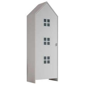 25% korting - Leen Bakker - Kledingkast Casami Bruges - 58x37x172 Cm - MDF - Wit