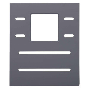 Leen Bakker - Hutwand Ties - Antraciet - Met Raam (2 Stuks) - Grenenhout - Grijs - 61.5x74.5x1.5 Cm