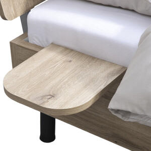 2e Halve Prijs Leen Bakker - Bedplankje Nova - Eikenkleur - 2 Stuks - Spaanplaat - Bruin - 30x2.2x29.8 Cm